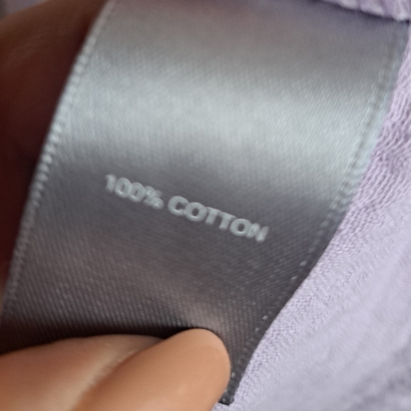 NWT Marled Essencials Boho Cotton High Low Top in Lilac Size XL 💜 - Picture 4 of 6